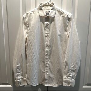 Old Navy Men’s White The Signature Shirt Slim Fit S